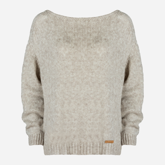 Sweter damski ciepły Kamea K.21.601.03 One Size Beżowy (5903246742138) - obraz 1