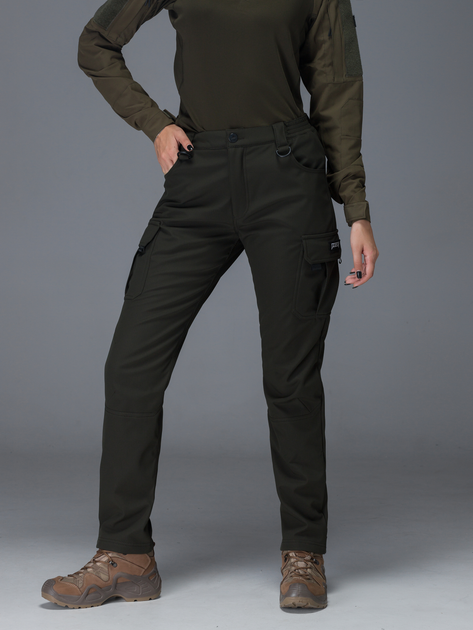Тактичні штани жіночі утеплені BEZET Патрон 2.0 9585 S Хакі (ROZ6501048858) - зображення 1