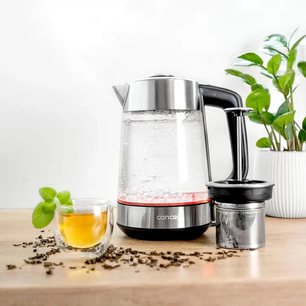 Czajnik elektryczny Concept RK4190 1,7 l przezroczysty (8595631029596) - obraz 10