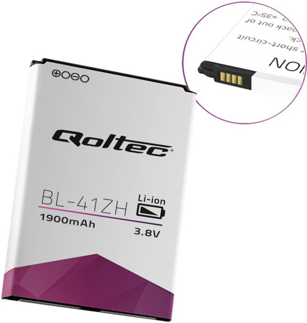 Акумулятор Qoltec для LG BL-41ZH D290N H340 1900mAh (5901878520698) - зображення 1