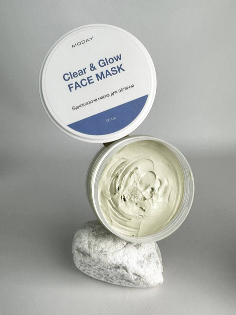 Маска для лица MODAY маска-антистресс Clear & Glow FACE MASK на основе ...