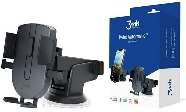 Автотримач 3MK Twist Automatic Car Holder (5903108450393) - зображення 1