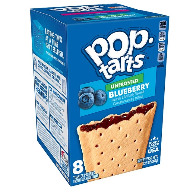 Тости Pop-Tarts Blueberry прикрашені райдужною посипкою і наповнена чорничною начинкою 576 г - зображення 2