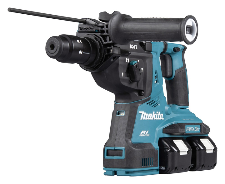 Перфоратор акумуляторний Makita DHR281Z (LXT, 2.8 Дж, SDS-PLUS, AVT, без акумуляторів та зарядного пристрою) - зображення 4