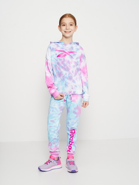 Детский спортивный костюм (худи + штаны) для девочки Reebok B4440RG (2T) 92 см Tie Dye (196096098806) 