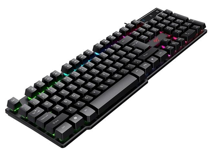 Клавіатура Havit HV-KB504L Black, USB, игровая, подсветка (6939119031428) - изображение 2
