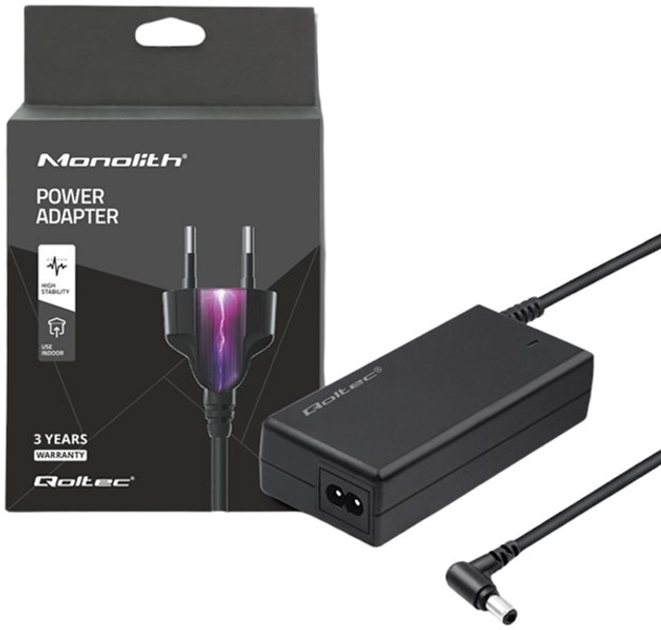 Zasilacz Qoltec 50W 12V 4.16A sieciowy 5.5x2.5 mm + kabel zasilający 1.4 m (5901878515243) - obraz 3