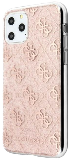 Etui Guess 4G Glitter do Apple iPhone 11 Pro Pink (3700740469149) - obraz 1