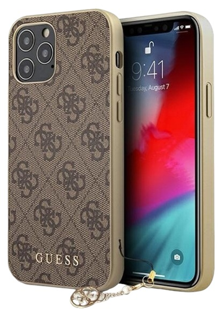 Etui Guess 4G Charms Collection do Apple iPhone 12 Pro Max Brown (3700740489567) - obraz 2