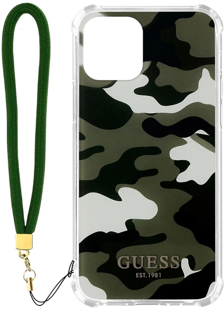 Панель Guess Camo Collection для Apple iPhone 12 Pro Max Хакі (3666339004101) - зображення 3