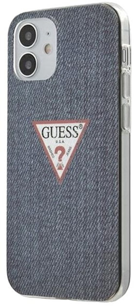 Панель Guess Jeans Collection для Apple iPhone 12 mini Темно-синя (3700740481875) - зображення 1