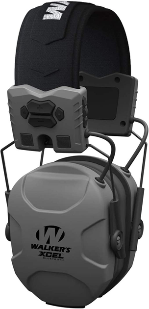 Активні тактичні навушники Walker's XCEL 500 BT Digital Electronic Muff (з Bluetooth), Сірий - зображення 1