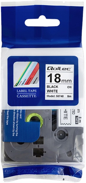 Стрічка Qoltec для принтера Brother TZ2-241 18 мм х 8 м (5901878507484) - зображення 3
