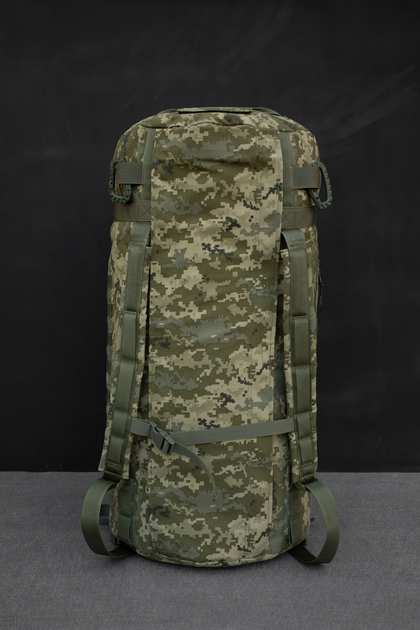 Военная сумка баул рюкзак 100л Пиксель - изображение 1