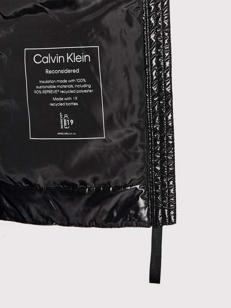 Куртка демісезонна коротка з капюшоном жіноча Calvin Klein K20K204867-AF6 S Чорна (8719856872793) - зображення 4