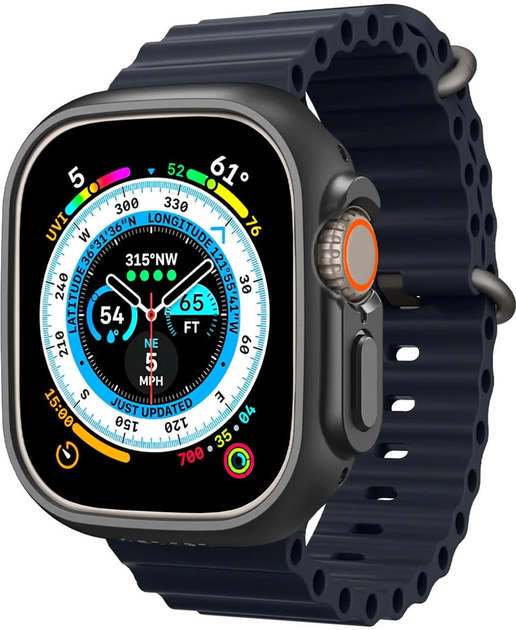 Чохол Spigen Thin Fit ACS05458 для Apple Watch Ultra 49 мм Black (8809811868777) - зображення 5