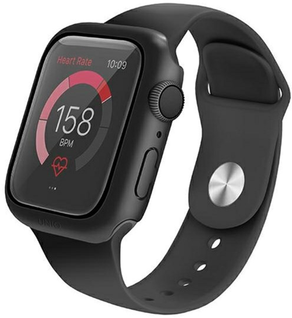 Чохол Uniq Nautic для Apple Watch Series 4/5/6/SE 44 мм Black (8886463677650) - зображення 1