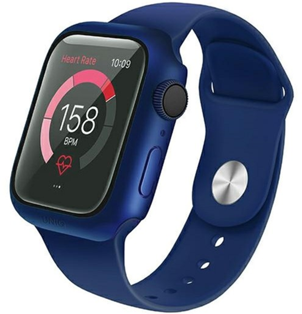 Чохол Uniq Nautic для Apple Watch Series 4/5/6/SE 44 мм Blue (8886463677674) - зображення 1