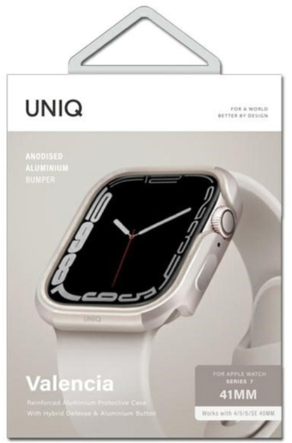 Чохол Uniq Valencia для Apple Watch Series 4/5/6/7/8/SE/SE2 40-41 мм Starlight (8886463680032) - зображення 3