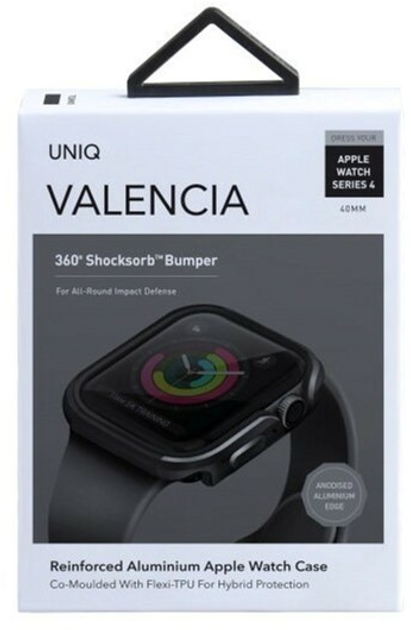 Etui Uniq Valencia do Apple Watch Series 4/5/6/SE 40 mm Szary (8886463671160) - obraz 4
