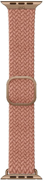 Ремінець Uniq Aspen Braided для Apple Watch Series 1/2/3/4/5/6/7/8/SE/SE2 38-41 мм Citrus Pink (8886463679470) - зображення 2