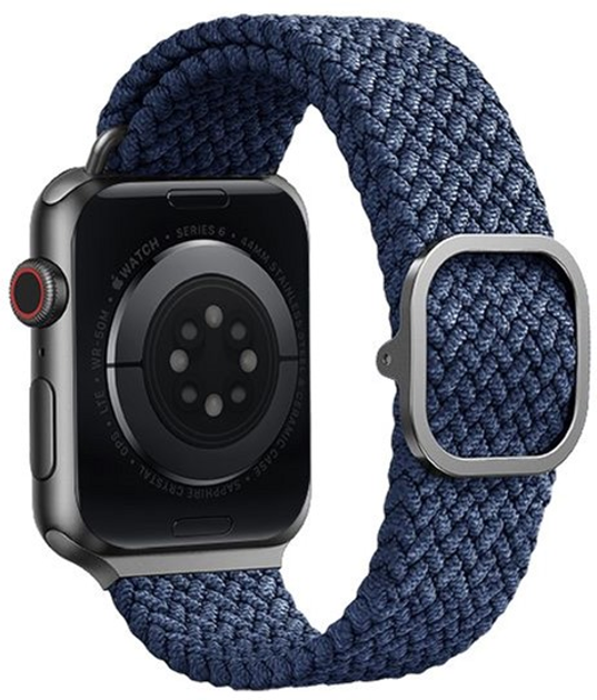 Pasek Uniq Aspen Braided do Apple Watch Series 1/2/3/4/5/6/7/8/SE/SE2 42-45 mm Niebieski (8886463676424) - obraz 4
