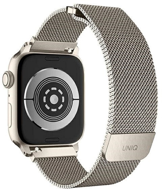 Pasek Uniq Dante Stainless Steel do Apple Watch Series 1/2/3/4/5/6/7/8/SE/SE2 42-45 mm Starlight (8886463679531) - obraz 2