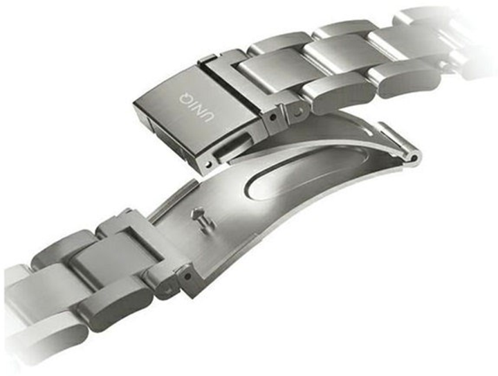 Ремінець Uniq Osta Stainless Steel для Apple Watch Series 1/2/3/4/5/6/7/8/SE/SE2/Ultra 42-49 мм Titanium Silver (8886463684641) - зображення 3