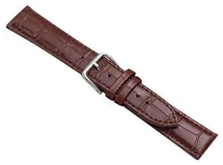 Pasek Beline Watch Croco 20 mm Brązowy (5903919060538) - obraz 2