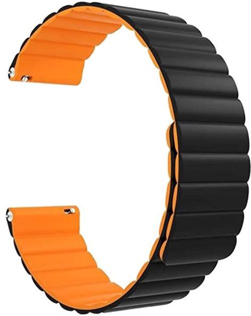 Uniwersalny pasek Beline Watch Magnetic 20 mm Czarno-pomarańczowy (5905359814337) - obraz 2