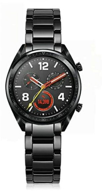 Pasek Beline Watch Steel 20 mm Czarny (5903919060637) - obraz 1