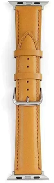 Pasek Beline Leather do Apple Watch Series 1/2/3/4/5/6/7/8/SE/SE2/Ultra 42-49 mm Jasnobrązowy (5904422919993) - obraz 1
