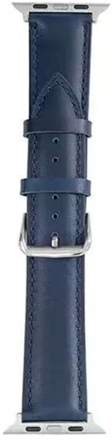 Ремінець Beline Leather для Apple Watch Series 1/2/3/4/5/6/7/8/SE/SE2/Ultra 42-49 мм Blue (5904422914486) - зображення 2