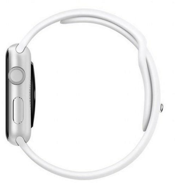 Pasek Mercury Silicon do Apple Watch Series 1/2/3/4/5/6/7/8/SE/SE2 38-41 mm Biały (8809724801816) - obraz 2