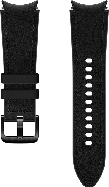 Pasek Samsung Hybrid Leather Band (S/M) ET-SHR88SBEGEU do Galaxy Watch 4 20 mm Czarny (8806092658349) - obraz 1