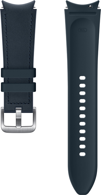 Ремінець Samsung Hybrid Leather Band (M/L) ET-SHR89LNEGEU для Galaxy Watch 4 20 мм Navy (8806092658233) - зображення 4
