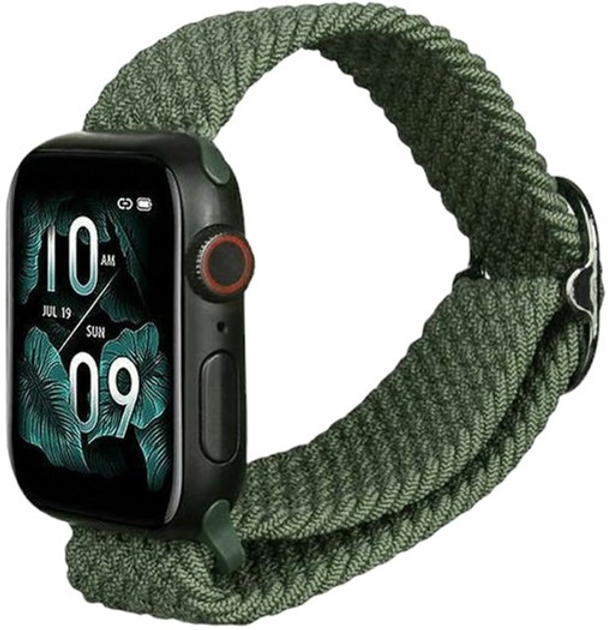 Pasek Beline Textile do Apple Watch Series 1/2/3/4/5/6/7/8/SE/SE2/Ultra 42-49 mm Zielony (5904422919979) - obraz 1