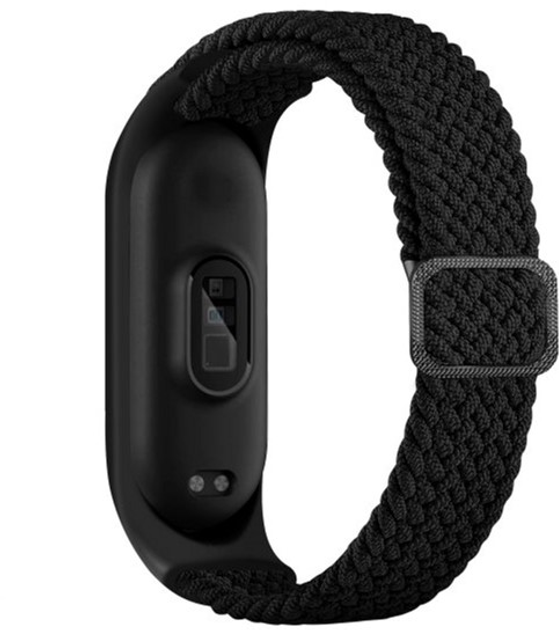 Pasek Beline Textile do Xiaomi Mi Band 5/6/7 Czarny (5904422914172) - obraz 1