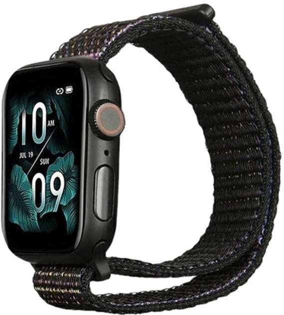 Ремінець Beline Nylon для Apple Watch Series 1/2/3/4/5/6/7/8/SE/SE2 38-41 мм Black (5904422910280) - зображення 1