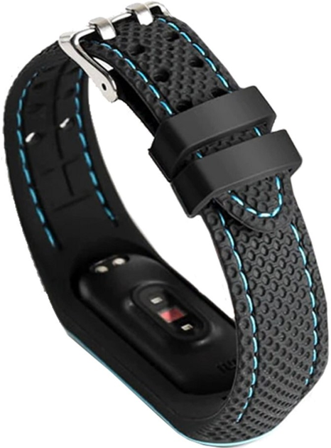 Ремінець Beline Sport для Xiaomi Mi Band 7 Black/Blue (5905359814511) - зображення 3
