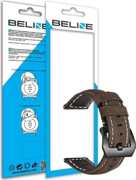 Uniwersalny pasek Beline Business Model 6 22 mm Brązowy (5903919060798) - obraz 4
