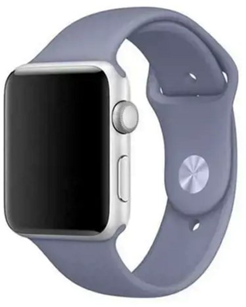 Pasek Mercury Silicon do Apple Watch Series 1/2/3/4/5/6/7/8/SE/SE2 38-41 mm Lawendowy (8809724801656) - obraz 1
