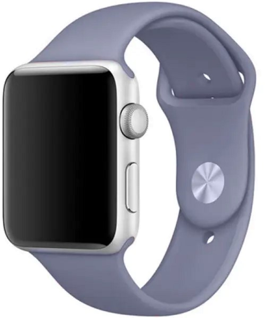 Pasek Mercury Silicon do Apple Watch Series 1/2/3/4/5/6/7/8/SE/SE2/Ultra 42-45 mm Lawendowy (8809724801687) - obraz 1