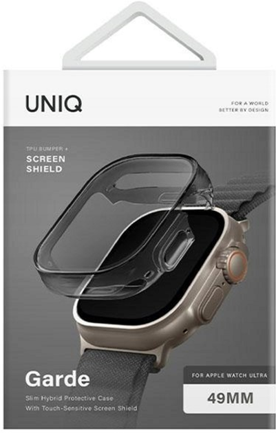 Чохол Uniq Garde для Apple Watch Ultra 49 мм Smoked grey (8886463683996) - зображення 3