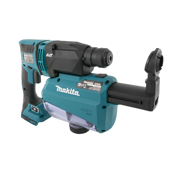 Перфоратор аккумуляторный с системой пылеудаления Makita DHR182ZWJ (LXT, 1.7 Дж, SDS-PLUS, DX05, без аккумулятора, кейс Makpac) - изображение 2