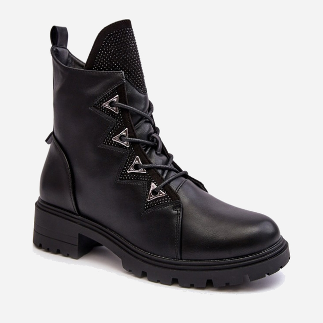Жіночі зимові черевики низькі S.Barski HY93-52A 36 Чорні (5905677983128) - зображення 2