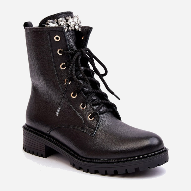 Жіночі зимові черевики високі Zazoo 1757 38 Чорні (5905677982190) - зображення 2