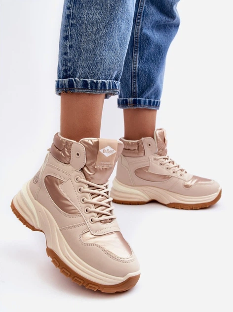 Śniegowce damskie niskie Lee Cooper LCJ-23-44-1972L 40 Beżowe (5904292124756) - obraz 7