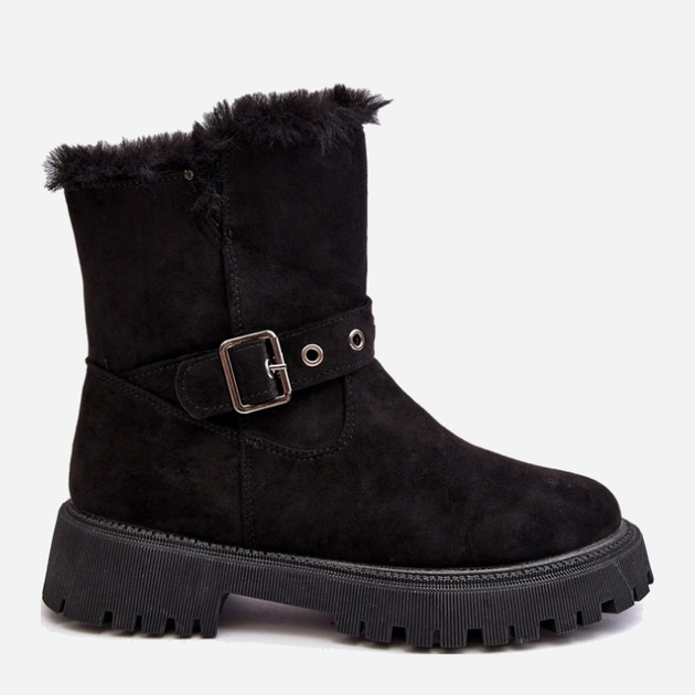 Жіночі зимові черевики високі Vinceza Morcos 39 Чорні (5905677957099) - зображення 1