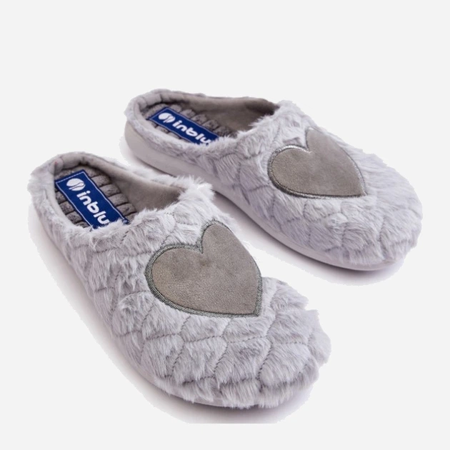 Kapcie damskie ciepłe Inblu EC000099 40 Szare (5905677966619) - obraz 4